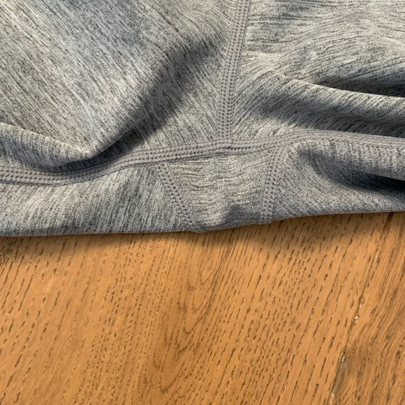 Zyia Grey Neon Yellow Racing Stripe High Rise Luxe Leggings Size 2 - Picture 5 of 13